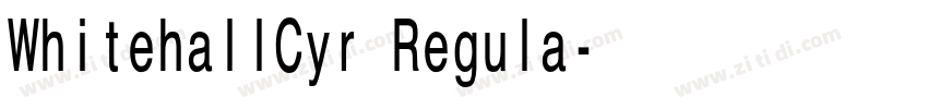 WhitehallCyr Regula字体转换